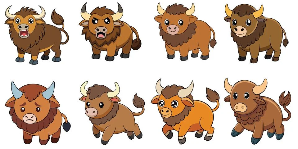 Bison design ,animal vector design Stock Illustration