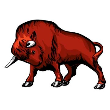 Bison Stock Illustration