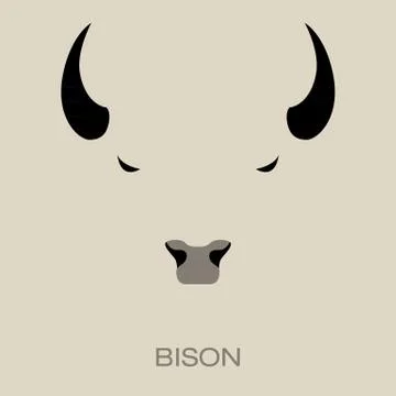 Bison logo Stock Illustration