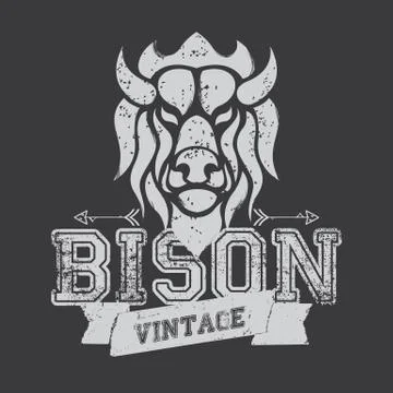 Bison logo Stock Illustration