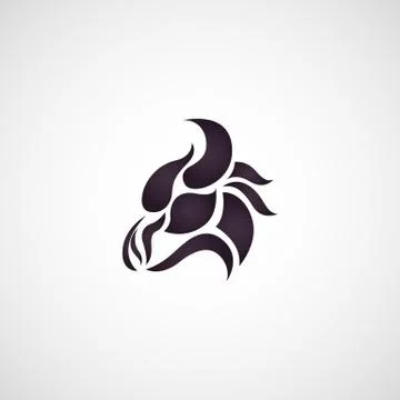 Bison logo vector Stock Illustration