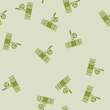 Bisque croquet game glyph vector seamless pattern Stock Illustration