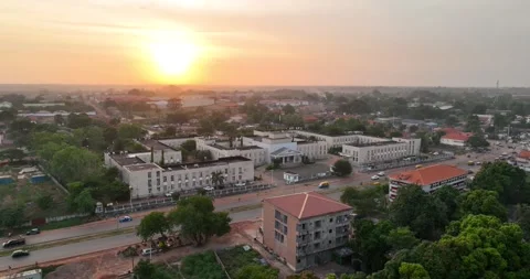 Bissau Parliament at Sunset Stock-Footage 322709109
