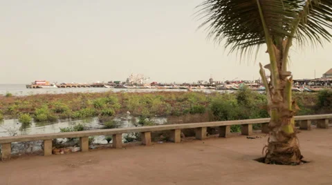 Bissau port 스톡 동영상 64306320