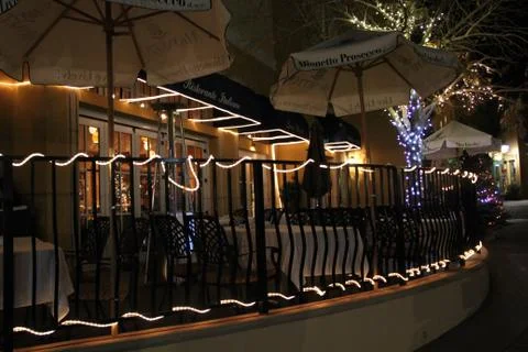 Bistro at Night Foto stock