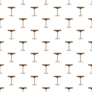 Bistro tables creating a seamless pattern background Stock Illustration