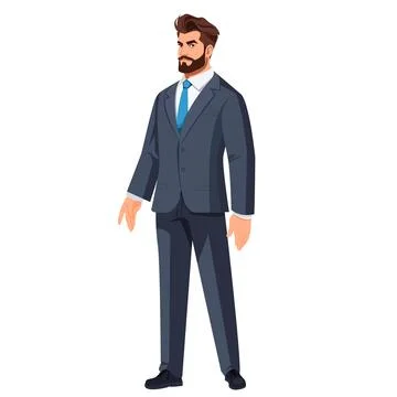 Bisunessman character Stock Illustration