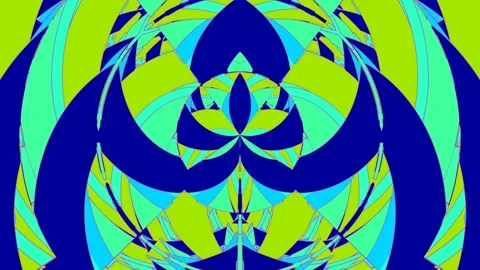 Bisymmetric Vortex Pattern Animation - Looping Video Stock Footage 323768844