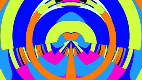 Bisymmetric Vortex Pattern Animation - Looping Video Stock Footage 323768861