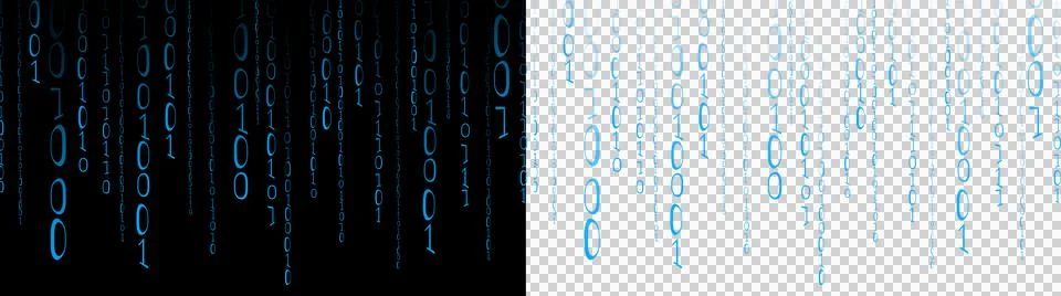 Bit big binary futuristic blue rain  イラスト素材