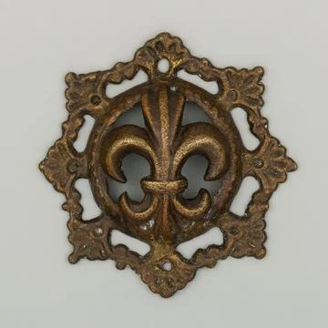 Bit Boss first half 17th century probably Netherlandish Bit bosses were orn.. Stock Photos