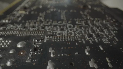 Bit Coin Circuits Stock Footage 123982315