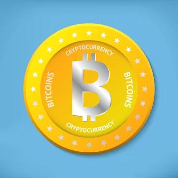 Bit coin icon Stock Illustration