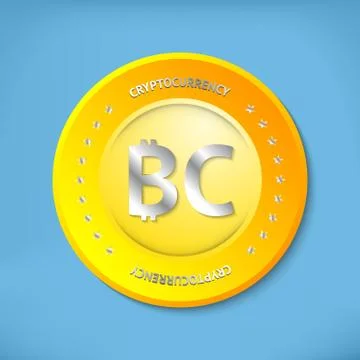 Bit coin icon Stock Illustration