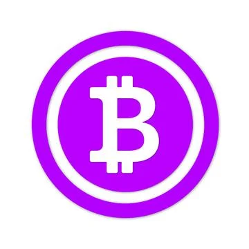 Bit coin icon on a white background. Stock Illustration