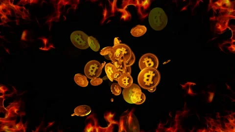 Bit coin particle loop animation 库存影片 160555279