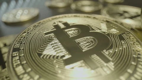 Bit Coin Reveal Stock Footage 123982273