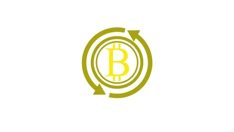 Bit coin sign icon, on circle pointer animation background Stock Footage 258217838
