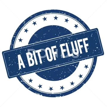 A BIT OF FLUFF stamp sign Stock Illustration