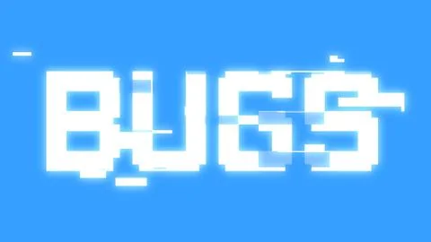 Bit glitch bugs 库存插图