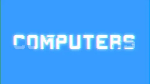 Bit glitch computers Illustrazione stock