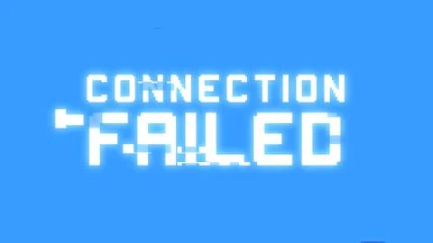 Bit glitch connection failed Stock Illustration