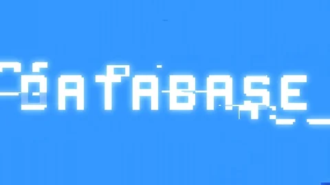 Bit glitch database Stock Footage 90495542
