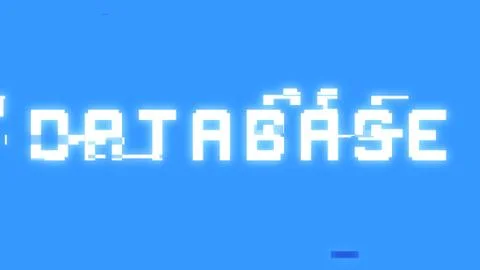 Bit glitch database Illustrazione stock