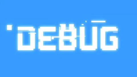 Bit glitch debug Illustrazione stock