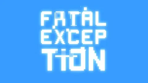 Bit glitch fatal exception Stock Illustration