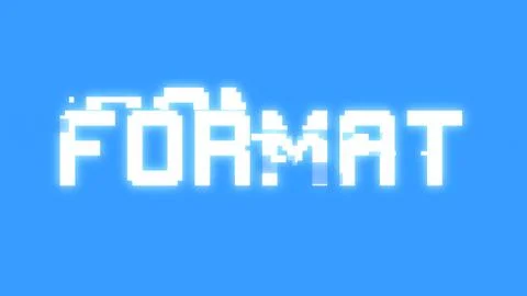 Bit glitch format Illustrazione stock