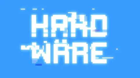 Bit glitch hardware Stock Illustration