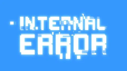 Bit glitch internal error Illustrazione stock