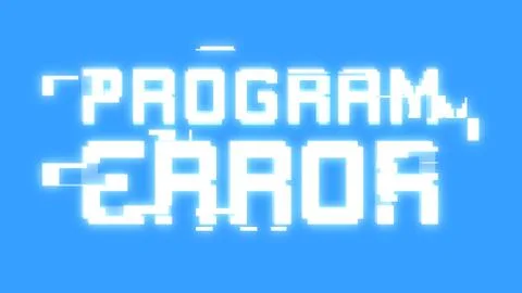 Bit glitch program error 库存插图