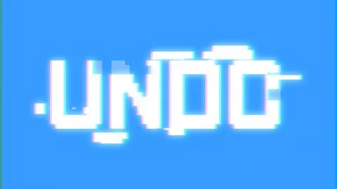 Bit glitch undo Stock Illustration