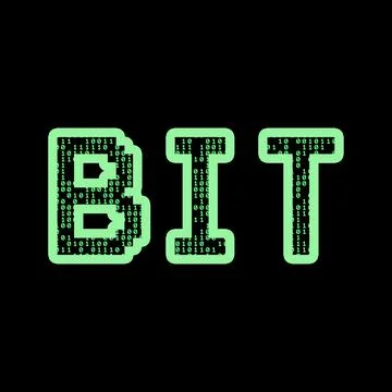 Bit IT design Stock Illustration