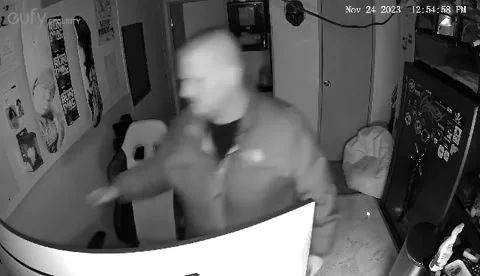 Bit By A Large Python, Romulus, Michigan, USA - 24 Nov 2023 動画素材 257145536