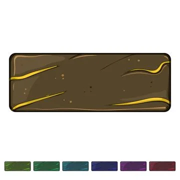 Bit lava game button cartoon vector graphic Stock Illustration
