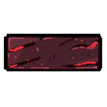 Bit lava game button pixel art vector illustration Illustrazione stock