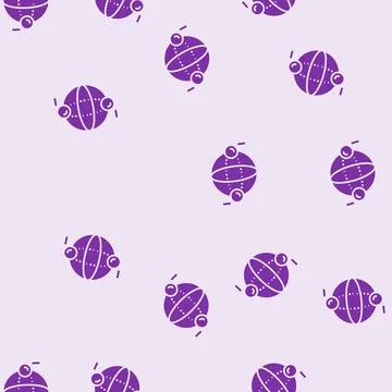 Bit quantum technology glyph seamless pattern イラスト素材