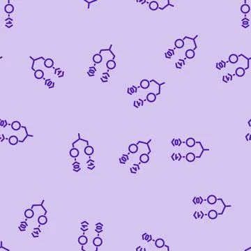 Bit quantum technology line vector seamless pattern Stock Illustration