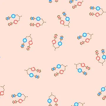 Bit quantum technology vector seamless pattern Stock Illustration