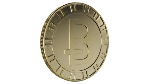 Bitcoin 3D Imagery Stock Illustration