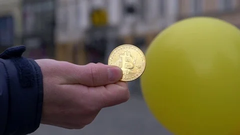 Bitcoin is about to explode concept Stock Footage 84739972