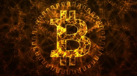 Bitcoin - abstract animation Stock Footage 50156499
