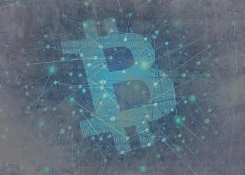 Bitcoin Abstract イラスト素材