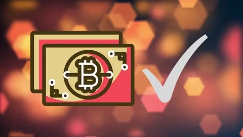 Bitcoin accepted here sign. Stock Footage 155448058