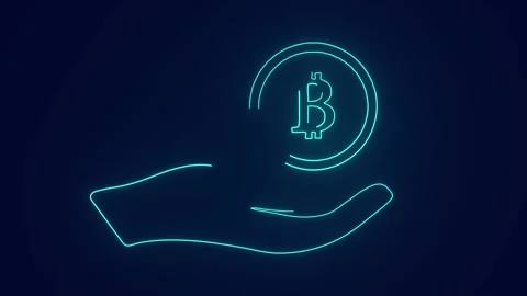 Bitcoin accepted supporting bitcoin cryptocurrency payments animation Stock Footage 241836747