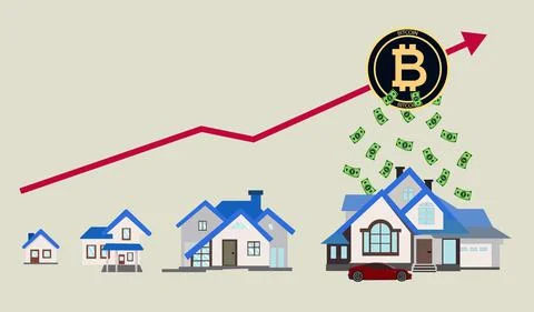 Bitcoin Analysis, Bitcoin Chart. Ilustración de archivo