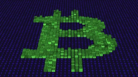 Bitcoin Up and Down Loop 動画素材 85189335